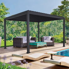 3.6m Fairhaven Aluminium Louvred Gazebo